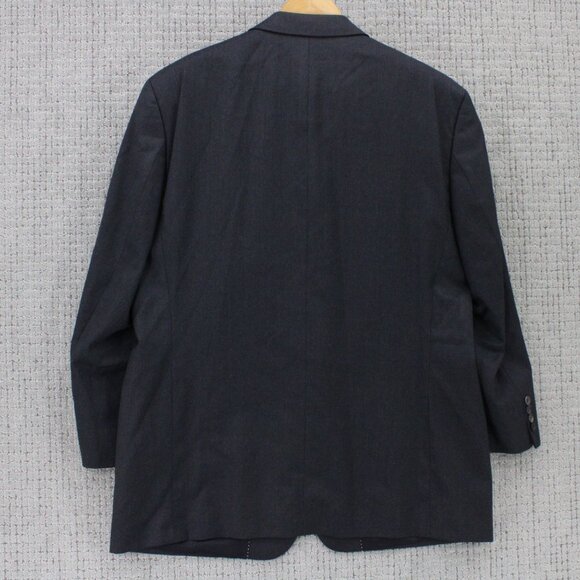 Boss Hugo Boss Blazer Mens Size 44R Dark Gray Two Button Front Lined Super 110 - Picture 2 of 11